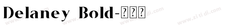 Delaney Bold字体转换
